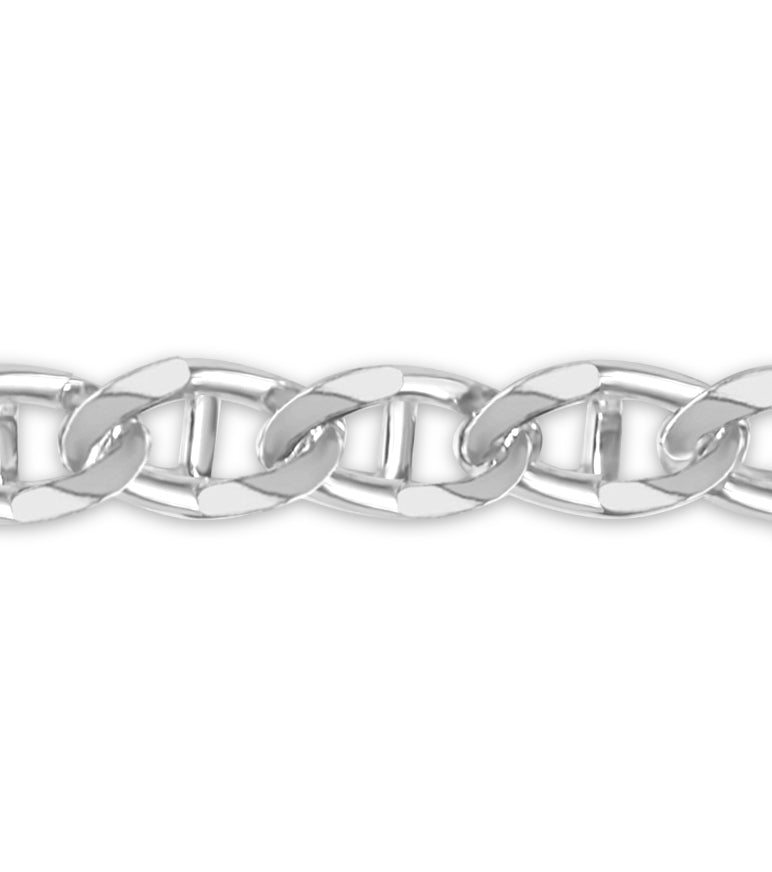 Mariner Solid Gold Handmade Bracelet , 15mm, 6.5-10 Inch