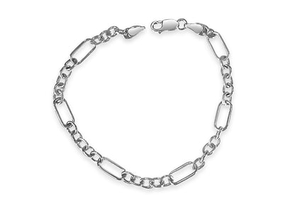 Curb Solid Gold Handmade Bracelet , 6mm, 6.5-10 Inch