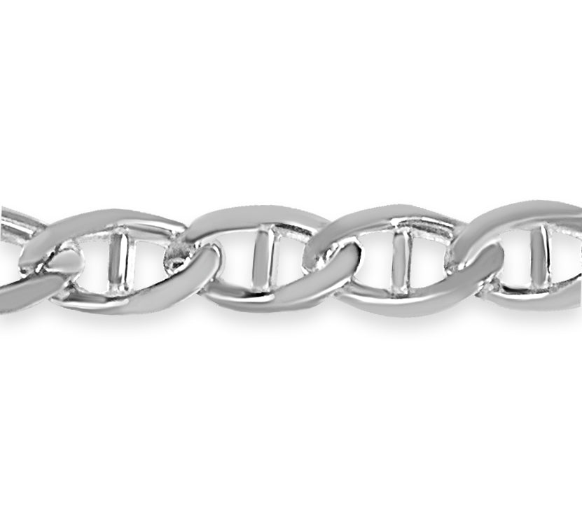 Mariner Solid Gold Handmade Bracelet , 15mm, 6.5-10 Inch