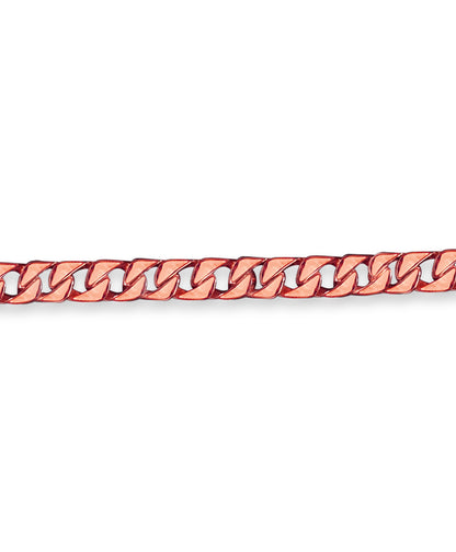 Curb Solid Gold Handmade Bracelet , 9mm, 6.5-10 Inch
