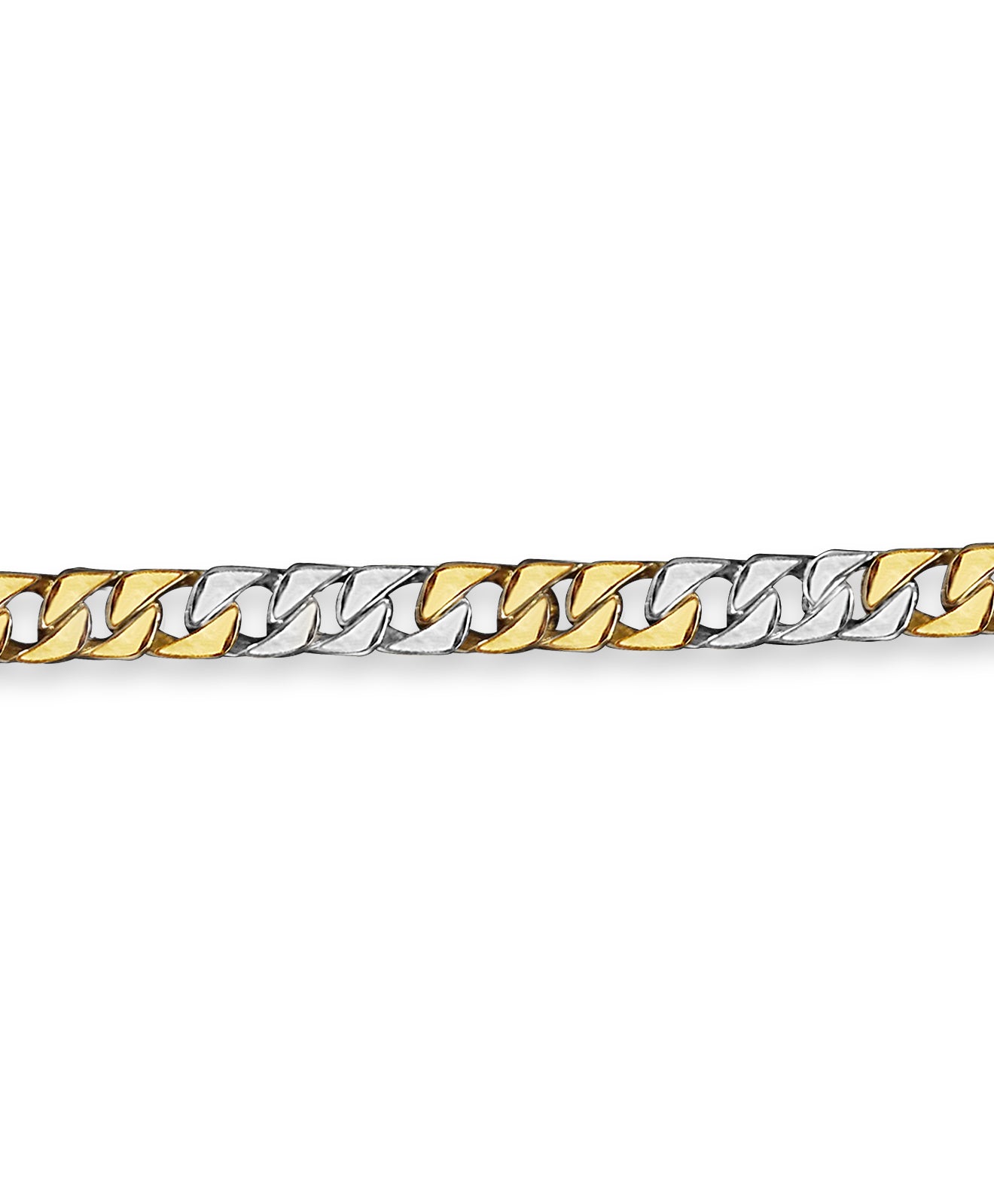 Curb Solid Gold Handmade Bracelet , 9mm, 6.5-10 Inch
