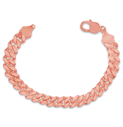 Miami Cuban Solid Gold Handmade Bracelet , 7mm, 6.5-10 Inch
