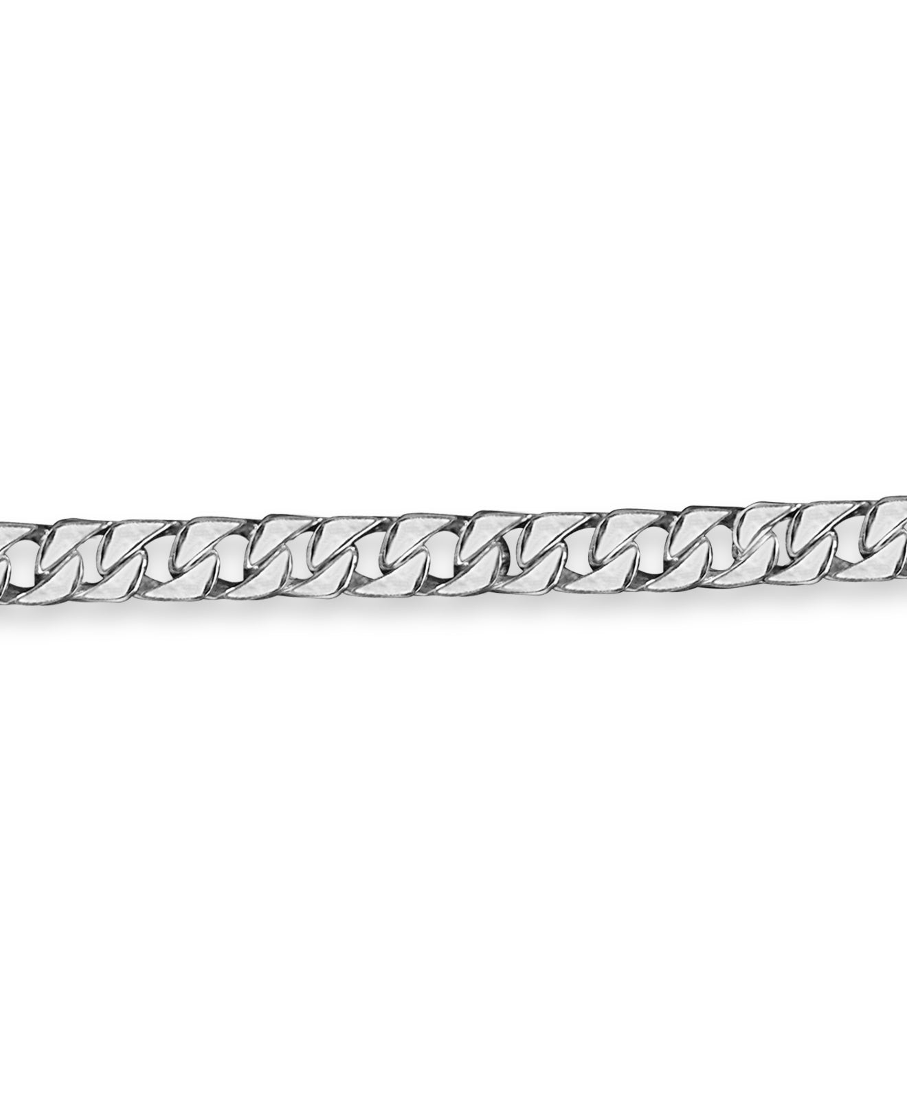Curb Solid Gold Handmade Bracelet , 9mm, 6.5-10 Inch