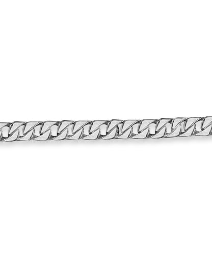 Curb Solid Gold Handmade Bracelet , 9mm, 6.5-10 Inch