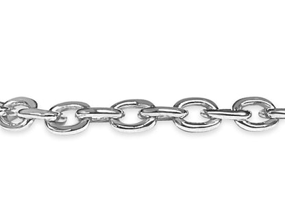 Fancy Rolo Solid Gold Handmade Bracelet , 5mm, 6.5-10 Inch