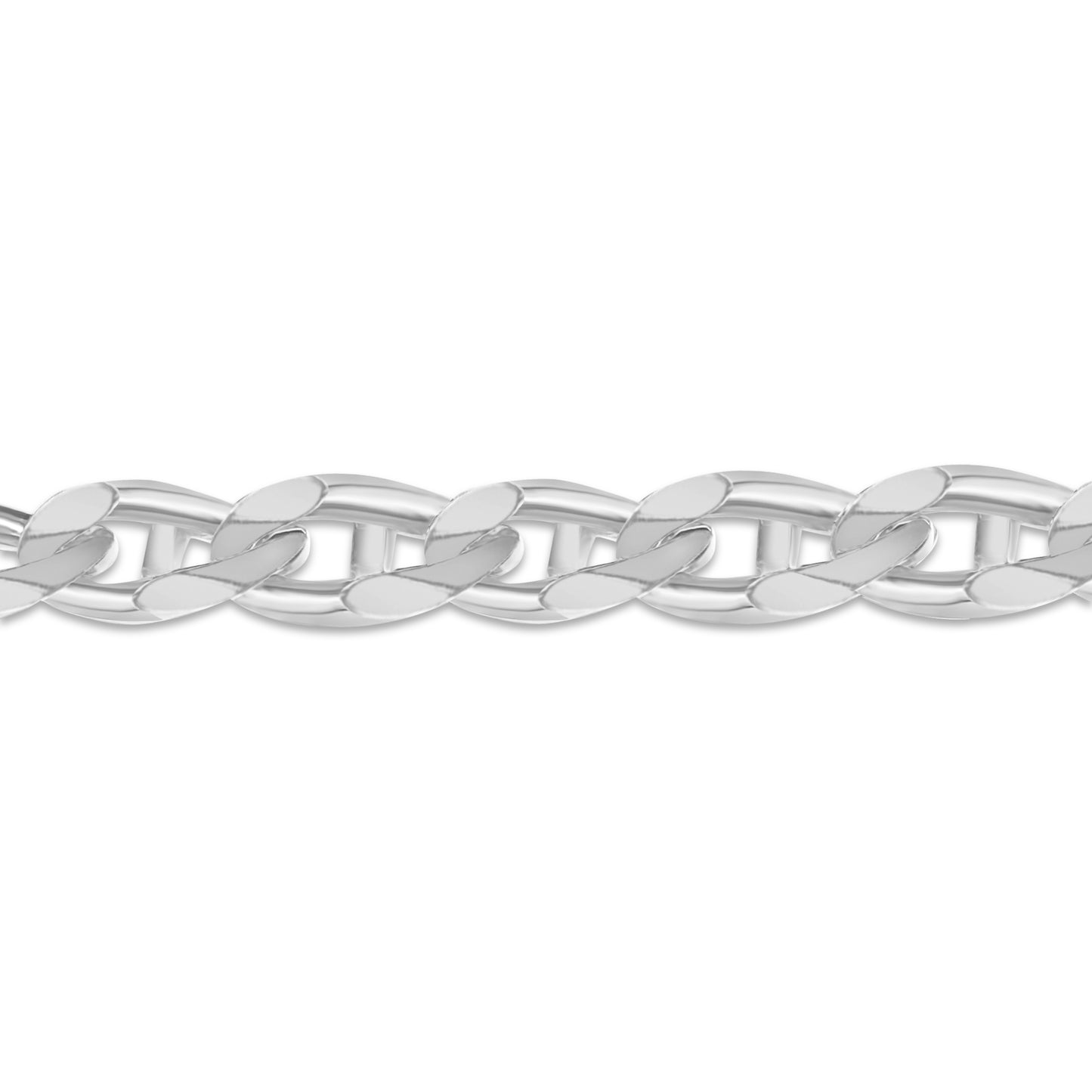 Anchor Mariner Solid Gold Handmade Bracelet , 15mm, 6.5-10 Inch