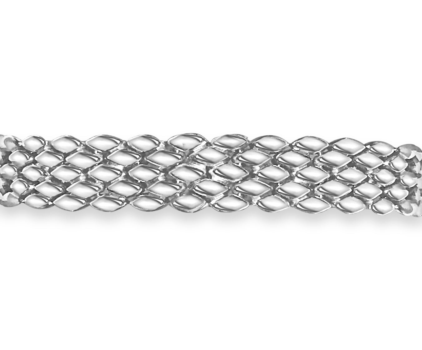 Diamond ID Panther Solid Gold Handmade Bracelet , 12mm, 6.5-10 Inch