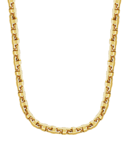 Anchor Mariner Solid Gold Handmade Necklace , 12mm, 16-30 Inch