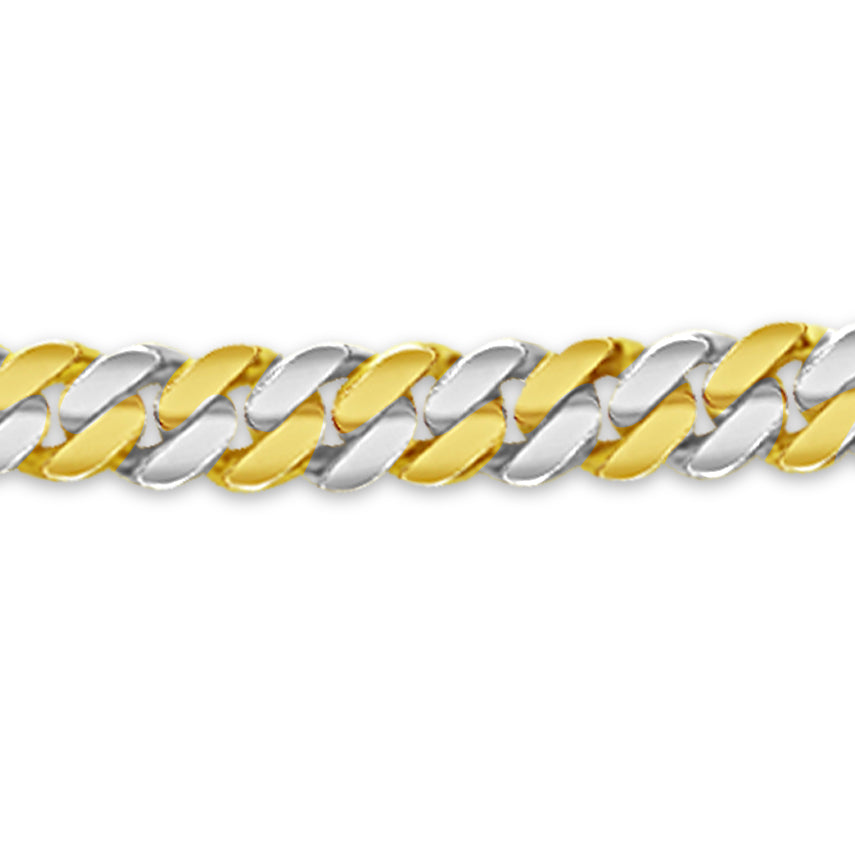 18k Solid Yellow Gold Handmade 8mm Miami Cuban Link Bracelet, 9.5", Approx 44g