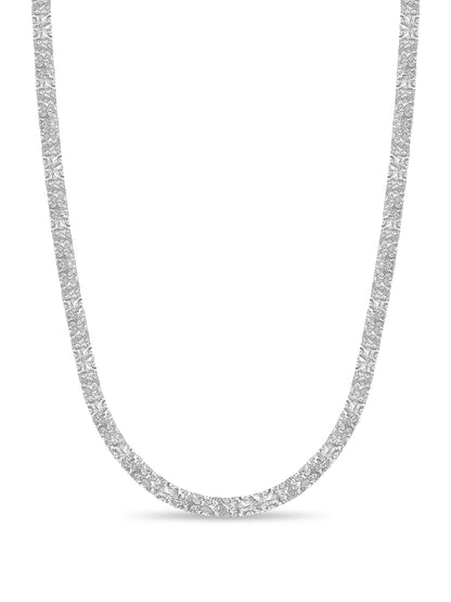 Nugget Solid Gold Handmade Necklace , 7mm, 16-30 Inch