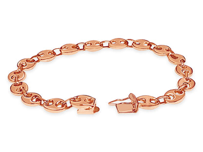 Mariner Solid Gold Handmade Bracelet , 7mm, 6.5-10 Inch