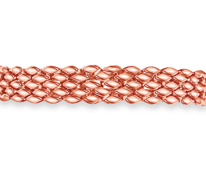 Diamond ID Panther Solid Gold Handmade Bracelet , 12mm, 6.5-10 Inch