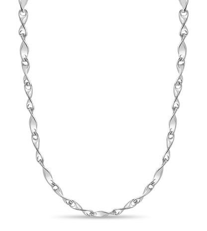 Twist Solid Gold Handmade Necklace , 4mm, 16-30 Inch