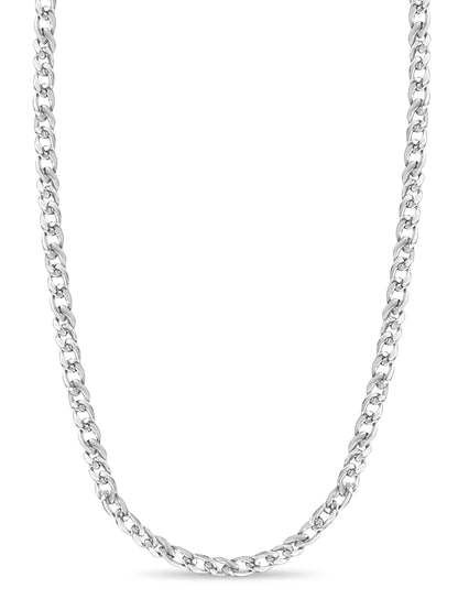 Curb Solid Gold Handmade Necklace , 13mm, 16-30 Inch