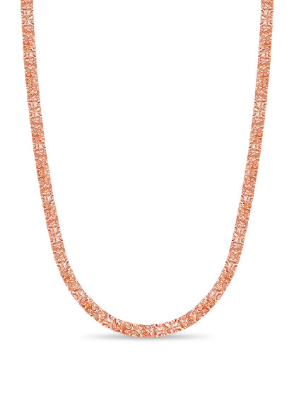 Nugget Solid Gold Handmade Necklace , 7mm, 16-30 Inch