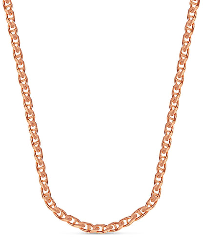 Mariner Solid Gold Handmade Necklace , 17mm, 16-30 Inch