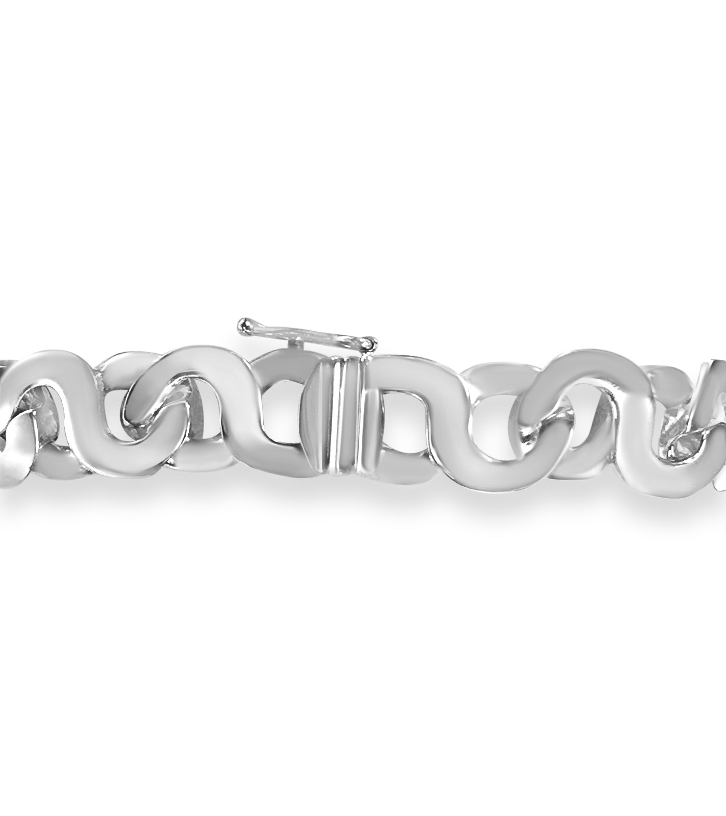 Flat Solid Gold Handmade Bracelet , 12mm, 6.5-10 Inch