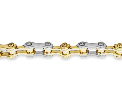 18k Yellow Gold 12mm Motorcycle/Bike Chain Necklace, 30", Approx 376g