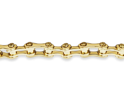 Motorcycle/Bike Chain Solid Gold Handmade Necklace , 12mm, 16-30 Inch
