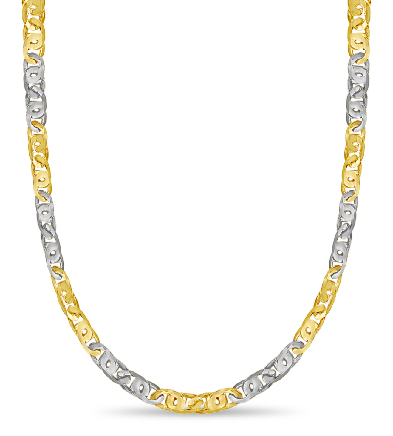 Tiger Eye Solid Gold Handmade Necklace , 11mm, 16-30 Inch