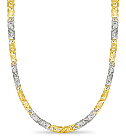 Tiger Eye Solid Gold Handmade Necklace , 11mm, 16-30 Inch