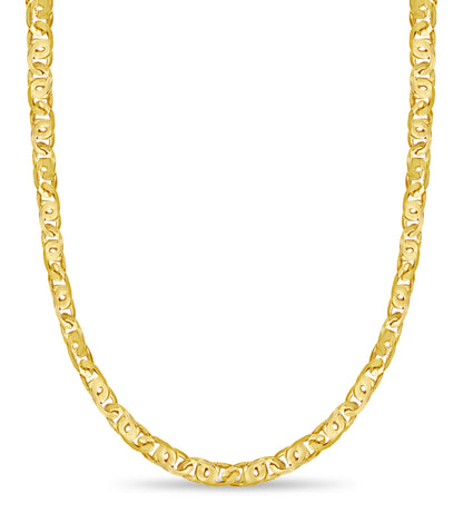 Tiger Eye Solid Gold Handmade Necklace , 11mm, 16-30 Inch
