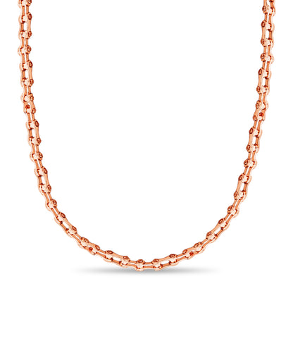 Motorcycle/Bike Chain Solid Gold Handmade Necklace , 12mm, 16-30 Inch