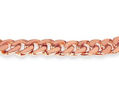 ID Curb Solid Gold Handmade Bracelet , 8mm, 6.5-10 Inch