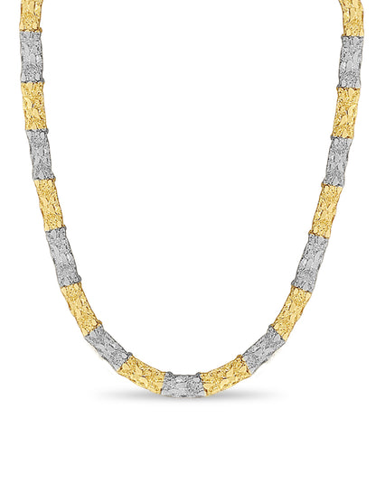 Nugget Solid Gold Handmade Necklace , 7mm, 16-30 Inch