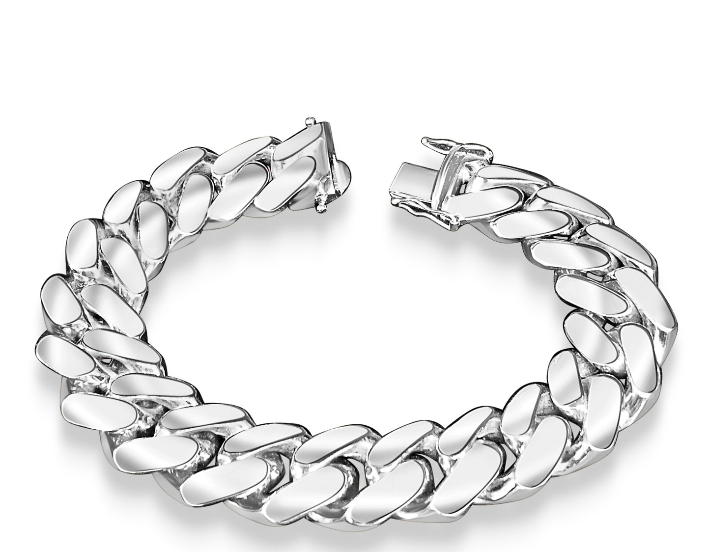 Miami Cuban Solid Gold Handmade Bracelet , 18mm, 6.5-10 Inch