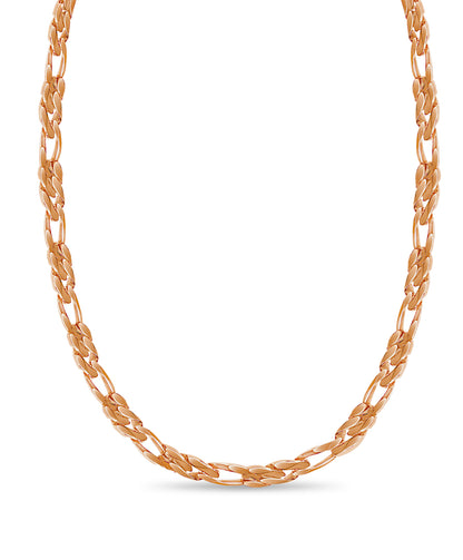 Figaro Solid Gold Handmade Necklace , 16mm, 16-30 Inch