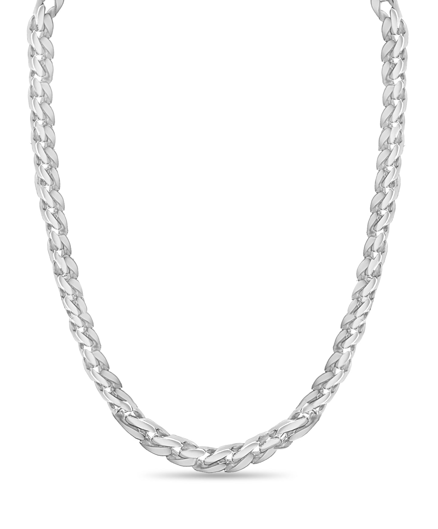 Curb Solid Gold Handmade Necklace , 16mm, 16-30 Inch