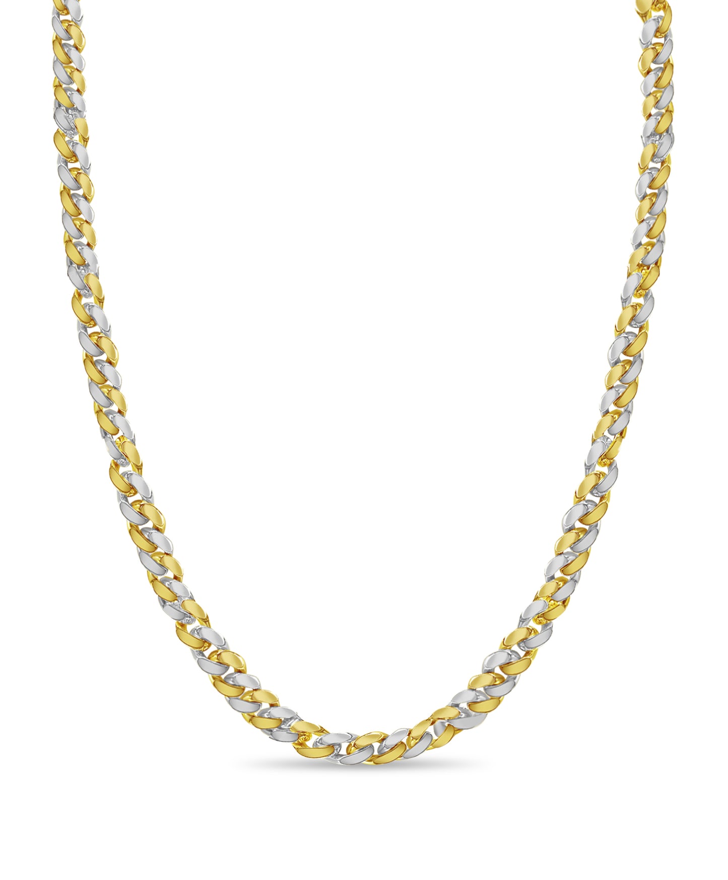 Curb Solid Gold Handmade Necklace , 15mm, 16-30 Inch