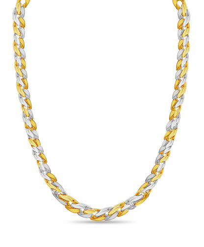 Curb Solid Gold Handmade Necklace , 16mm, 16-30 Inch