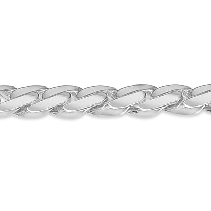 Curb Solid Gold Handmade Bracelet , 14mm, 6.5-10 Inch