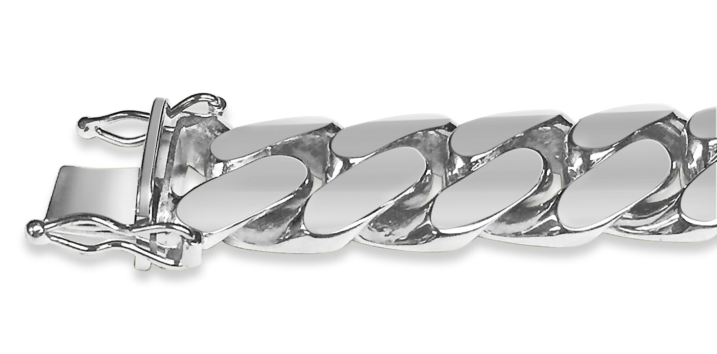 Miami Cuban Solid Gold Handmade Bracelet , 14mm, 6.5-10 Inch