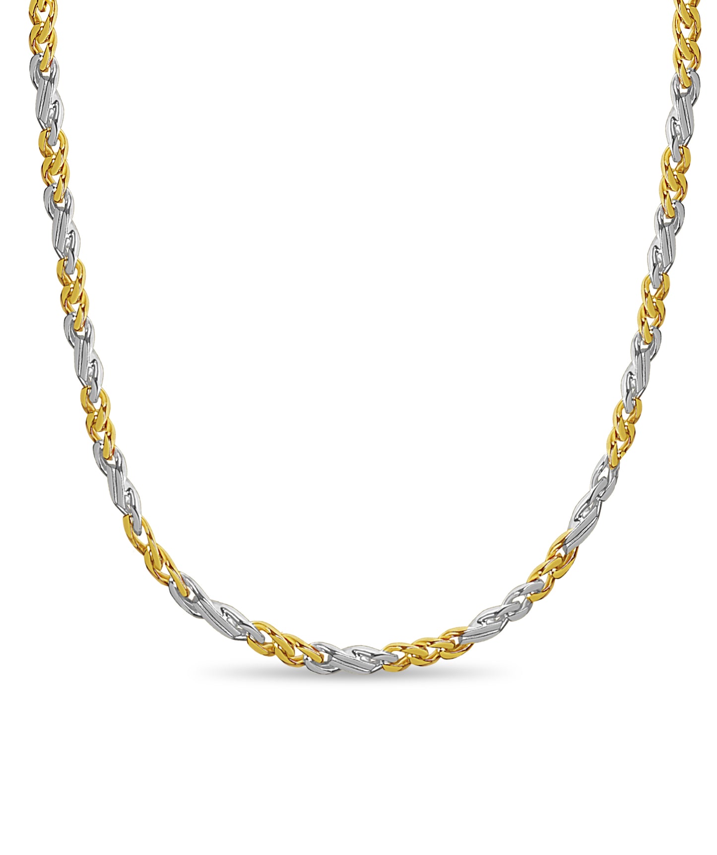 Curb Solid Gold Handmade Necklace , 7mm, 16-30 Inch