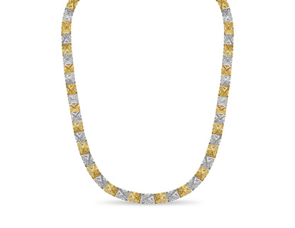Nugget Solid Gold Handmade Necklace , 11mm, 16-30 Inch