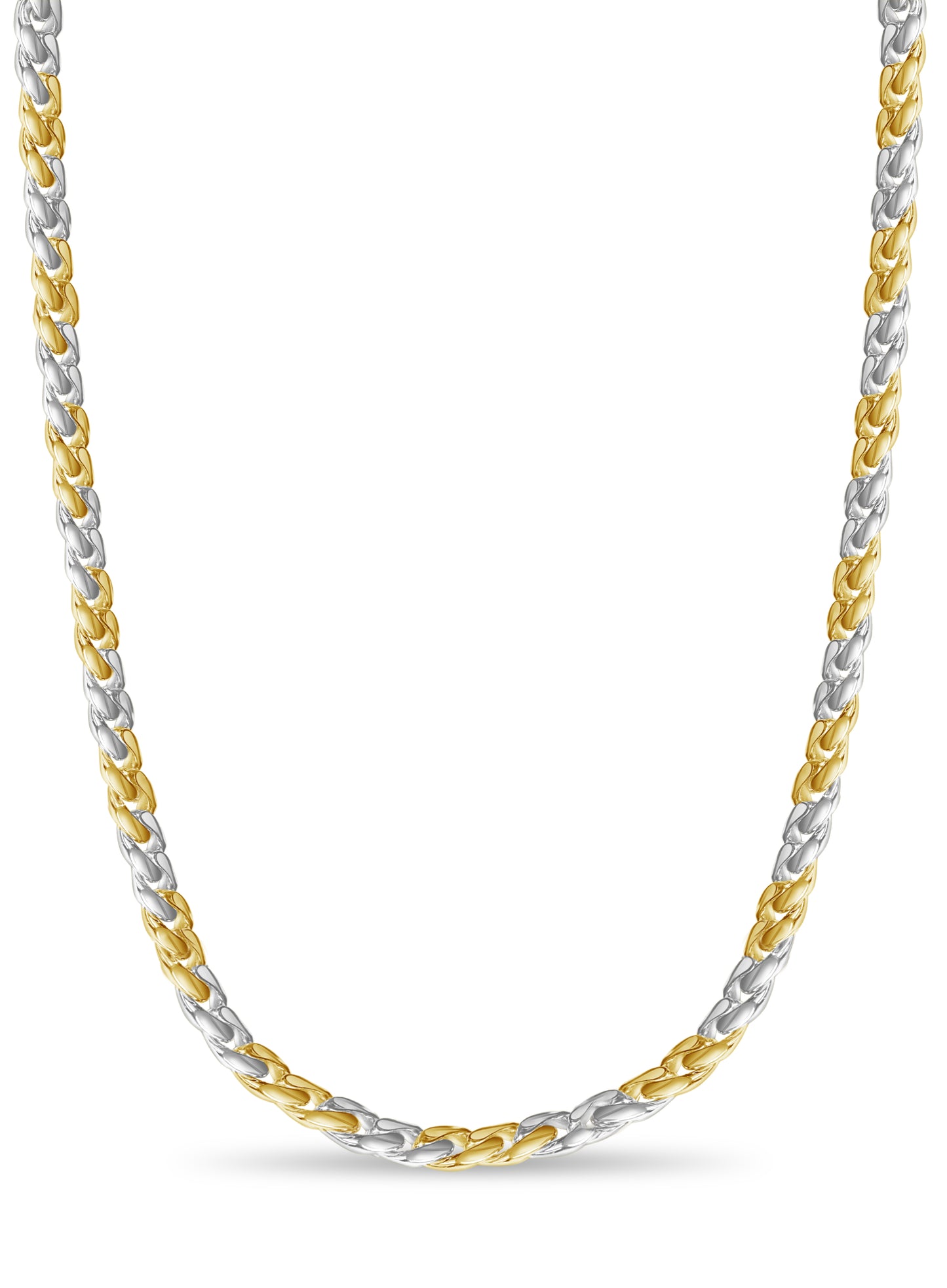 Curb Solid Gold Handmade Necklace , 13mm, 16-30 Inch