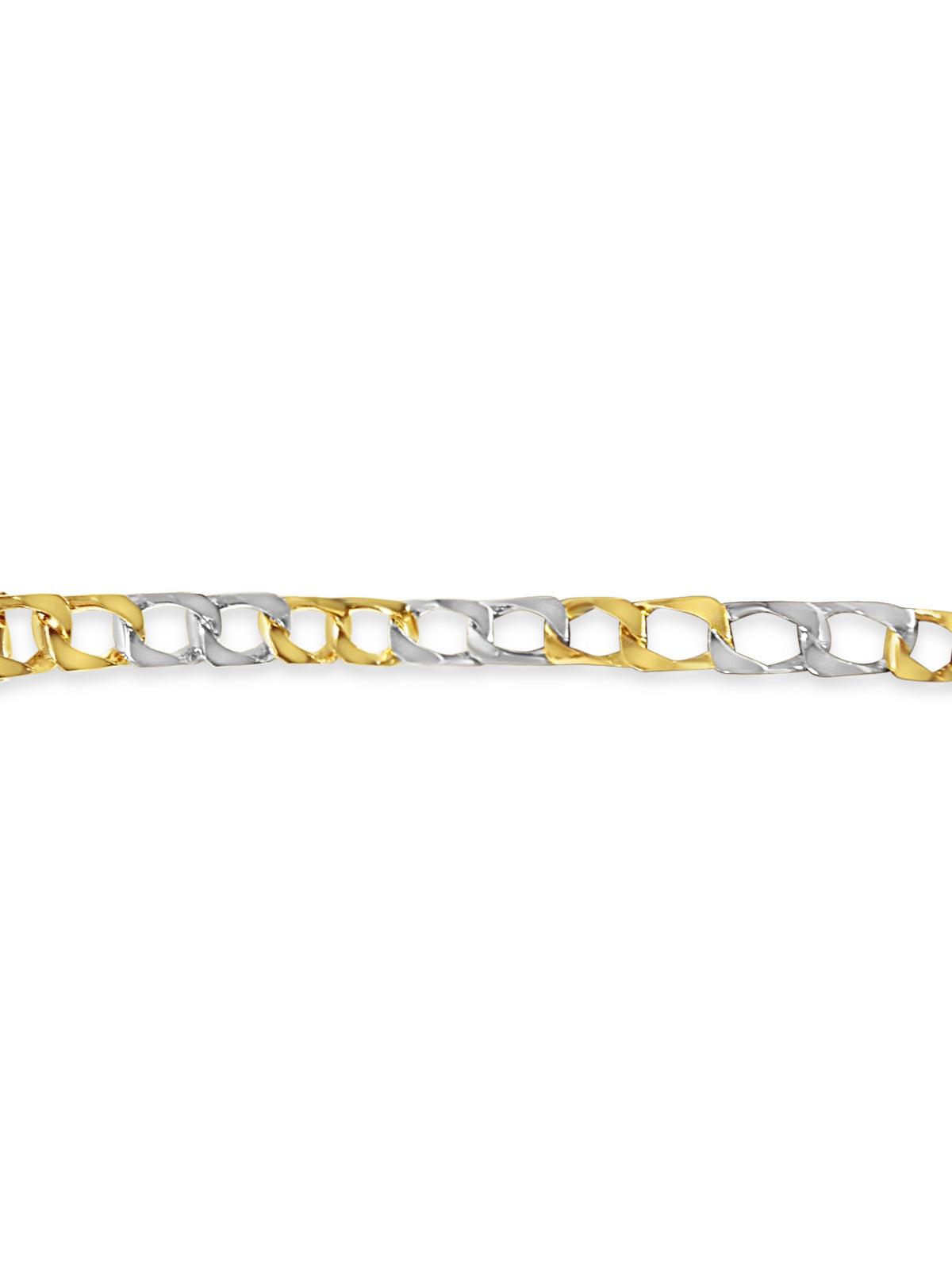 Curb Solid Gold Handmade Bracelet , 10mm, 6.5-10 Inch
