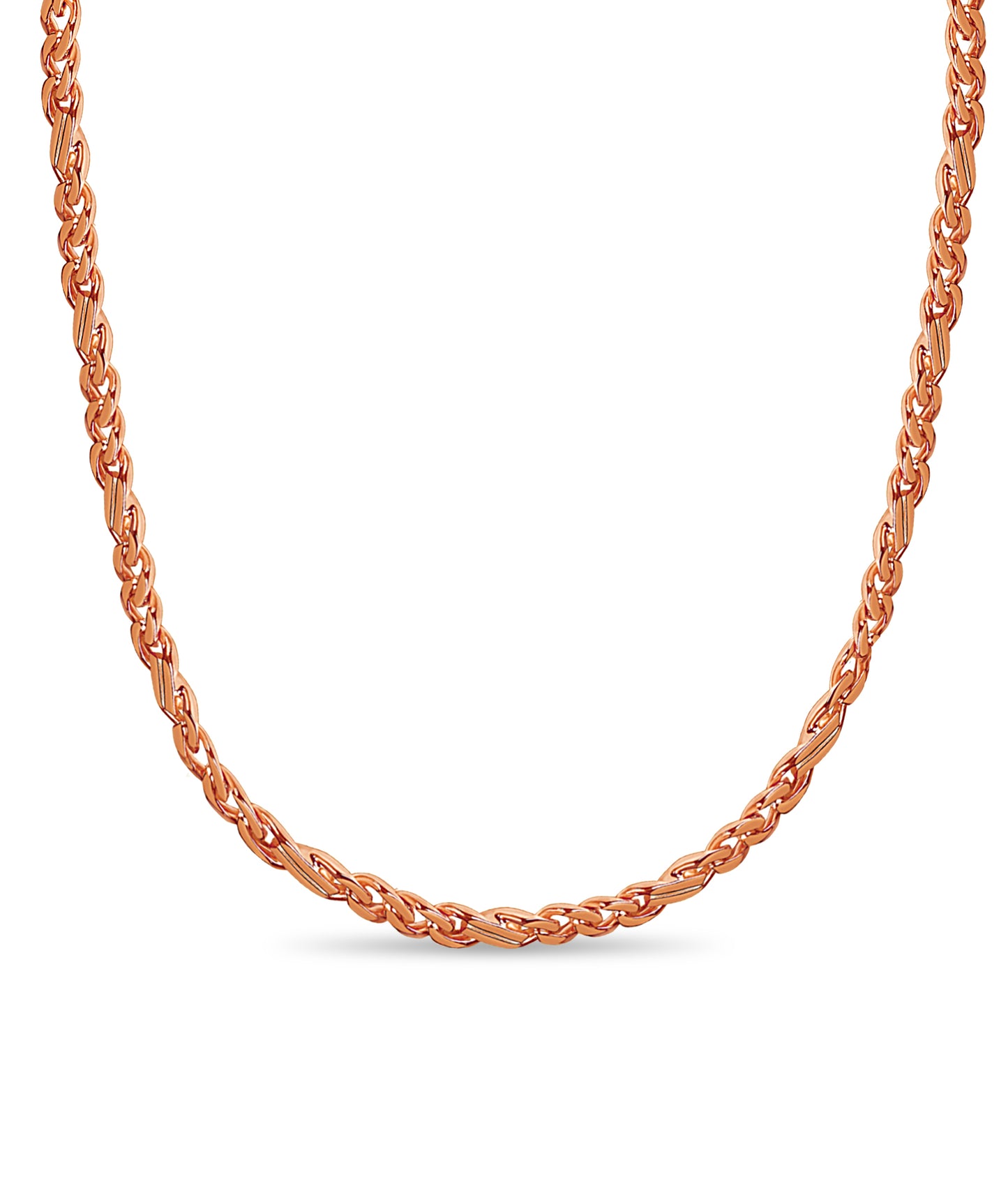 Curb Solid Gold Handmade Necklace , 7mm, 16-30 Inch