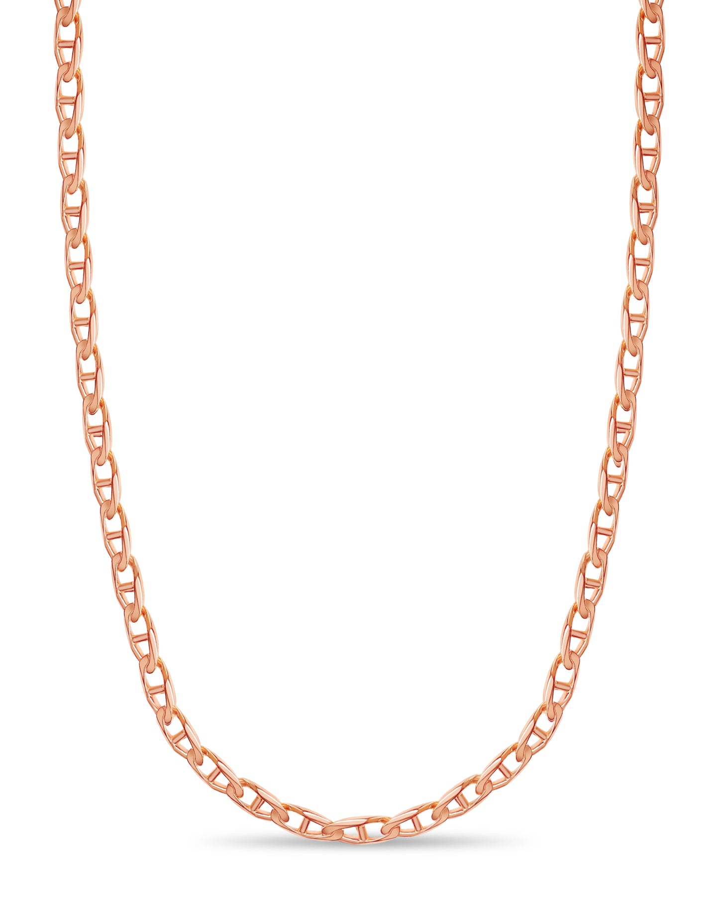 Mariner Solid Gold Handmade Necklace , 11mm, 16-30 Inch