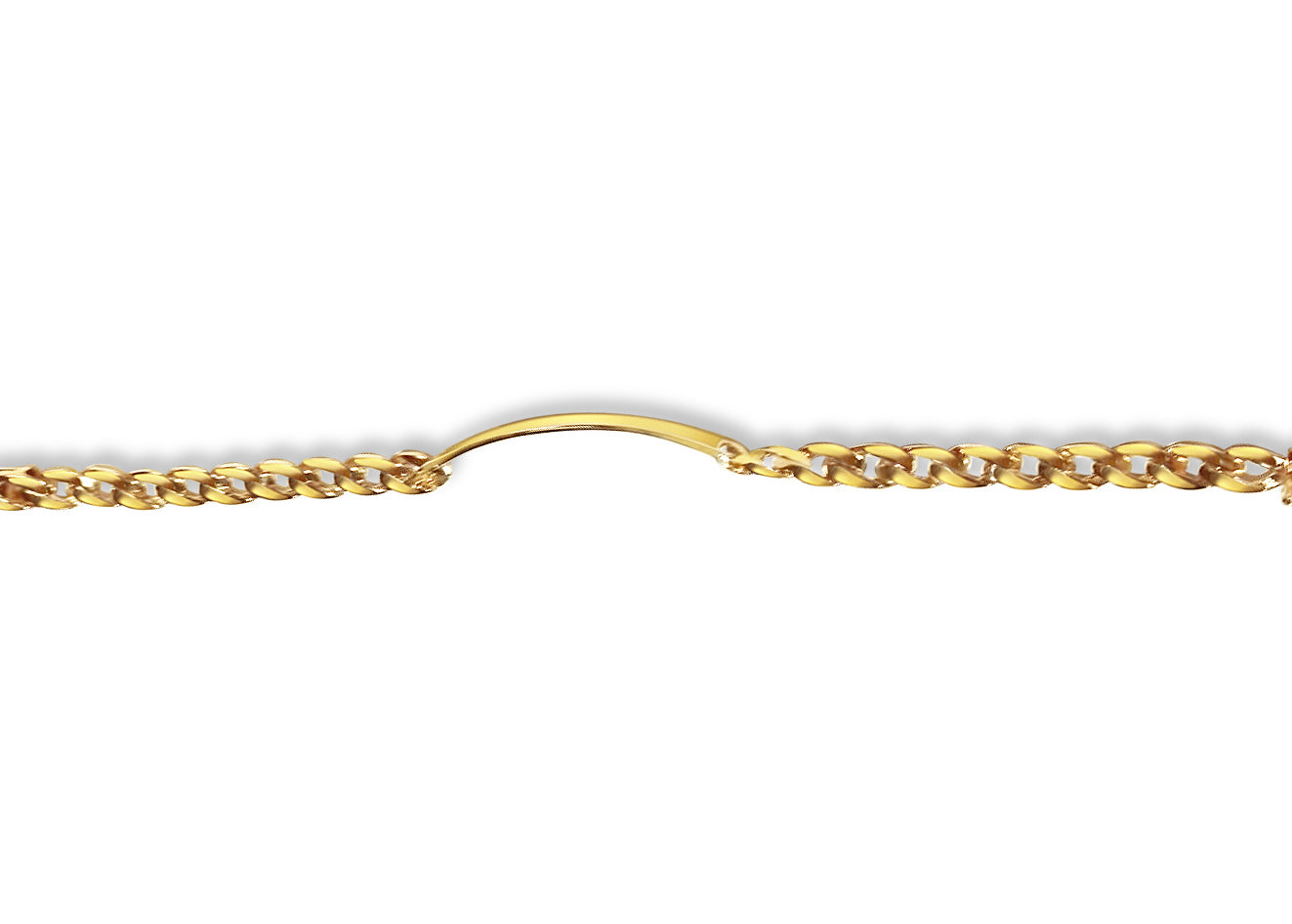 18k Solid Yellow Gold Handmade 7mm ID Curb Link Bracelet, 9.5", Approx 32g