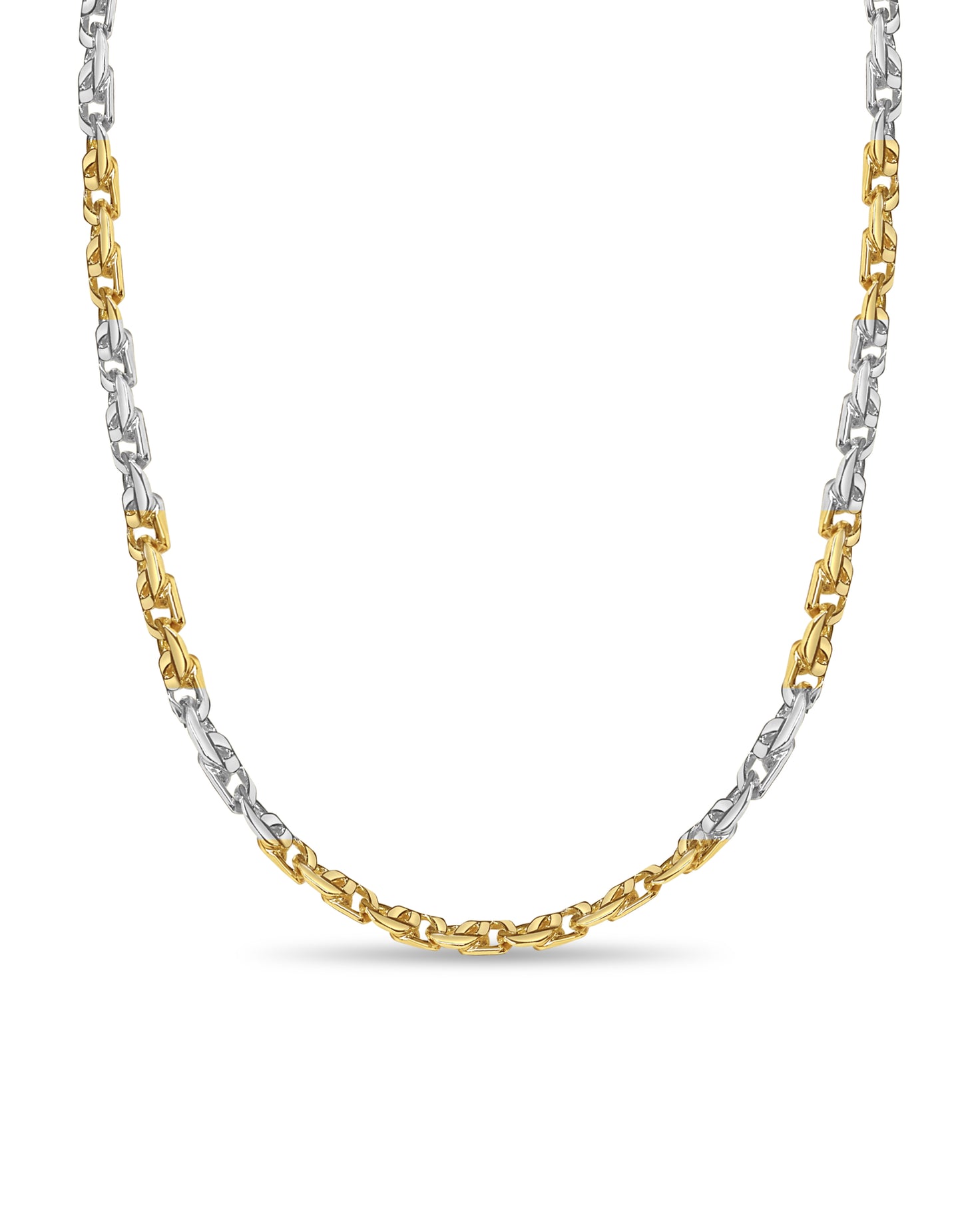 Tiger Eye Solid Gold Handmade Necklace , 8mm, 16-30 Inch