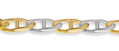 Mariner Solid Gold Handmade Bracelet , 11mm, 6.5-10 Inch