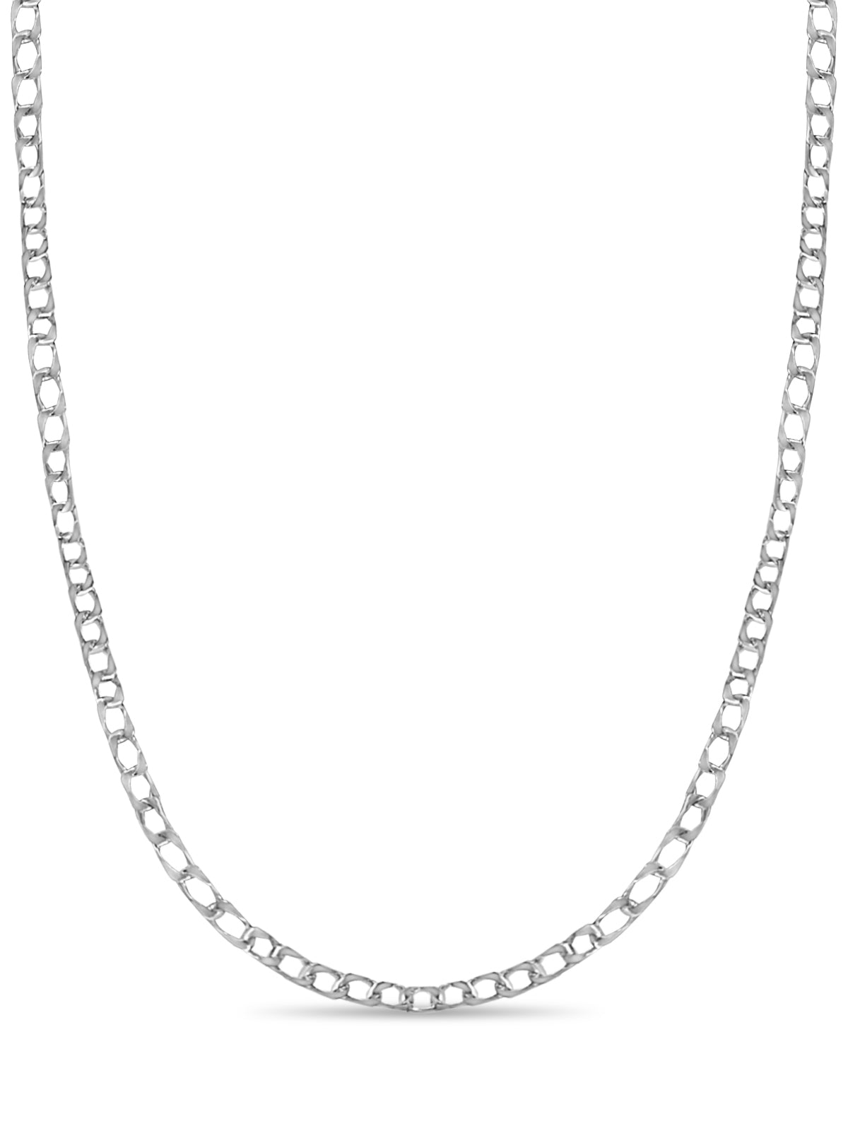 Curb Solid Gold Handmade Necklace , 10mm, 16-30 Inch