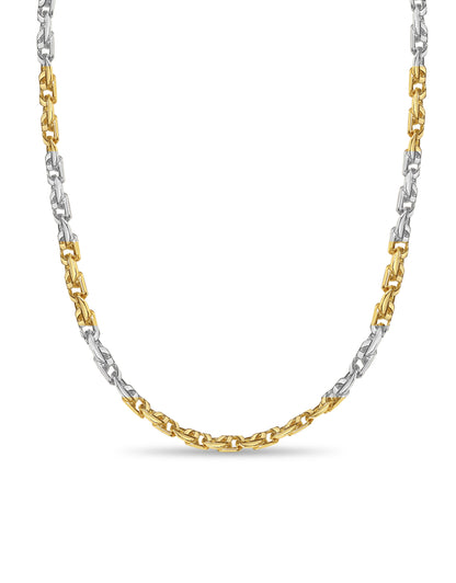 Tiger Eye Solid Gold Handmade Necklace , 8mm, 16-30 Inch