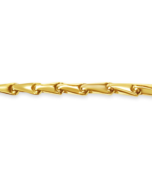 Cylinder Tube Solid Gold Handmade Bracelet , 7mm, 6.5-10 Inch