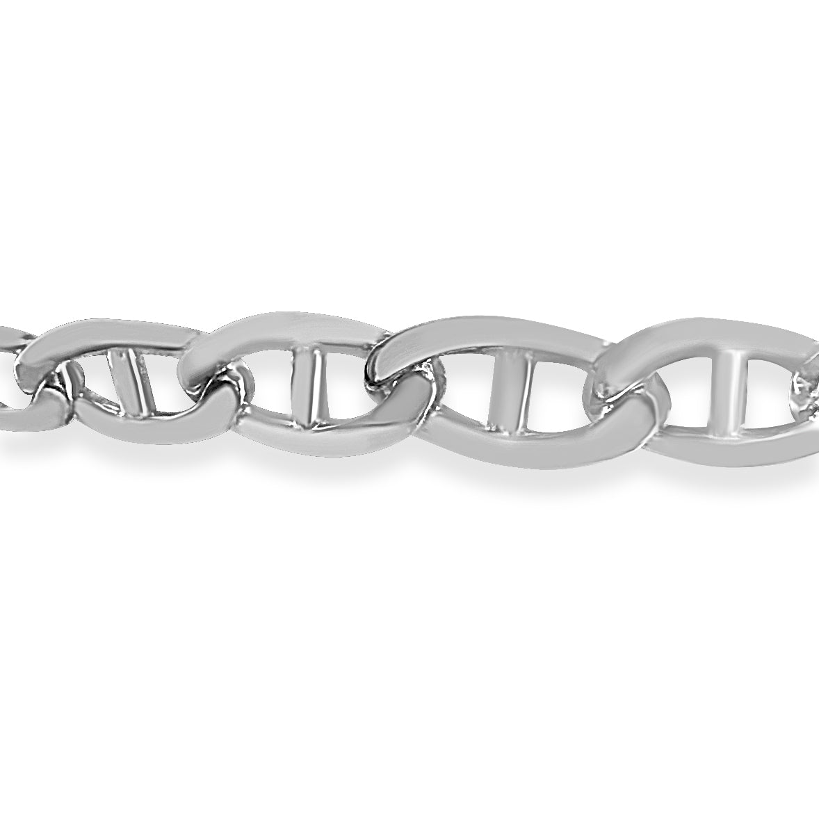 Anchor Mariner Solid Gold Handmade Bracelet , 9mm, 6.5-10 Inch