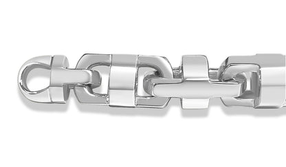 Anchor Mariner Solid Gold Handmade Bracelet , 14mm, 6.5-10 Inch